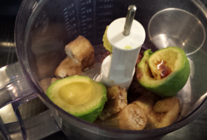 bananas avocado food processor