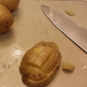 a diced potato
