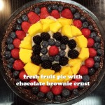 Fresh Fruit Pie With Chocolate Brownie Crust