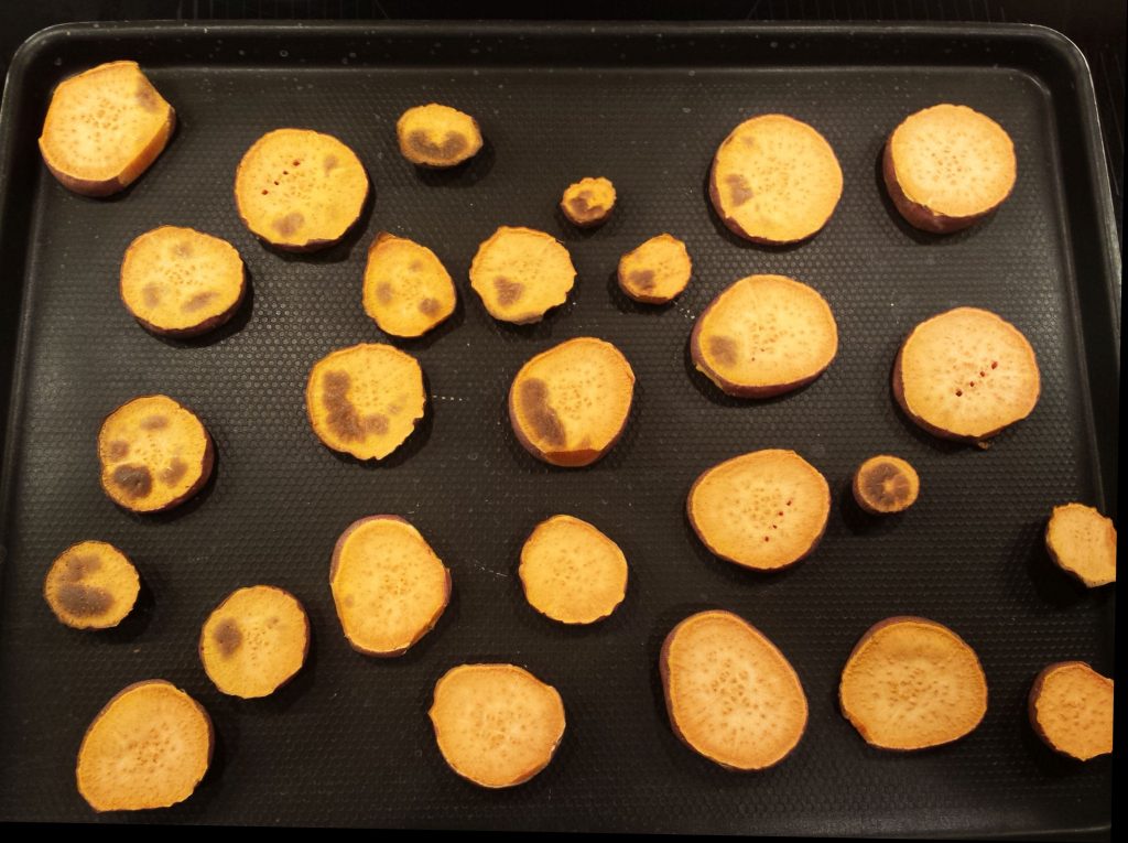 sweet potatoes, after baking