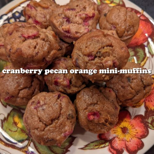 Cranberry Orange Mini Muffins