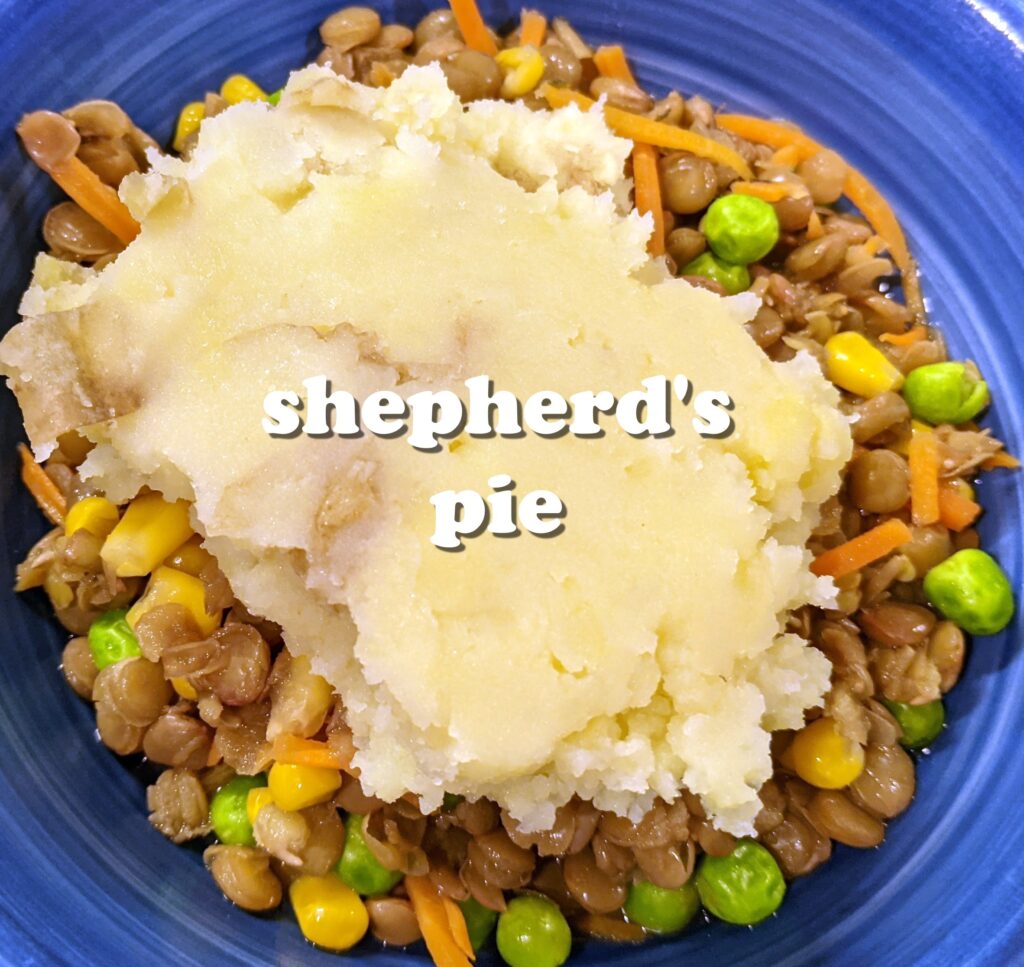 A serving of Shepherd's Pie